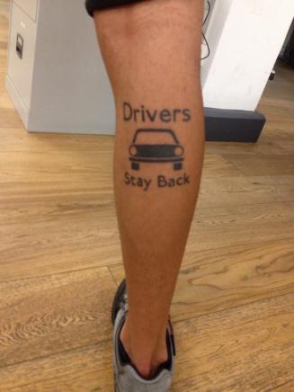 Driversstaybacktattoo